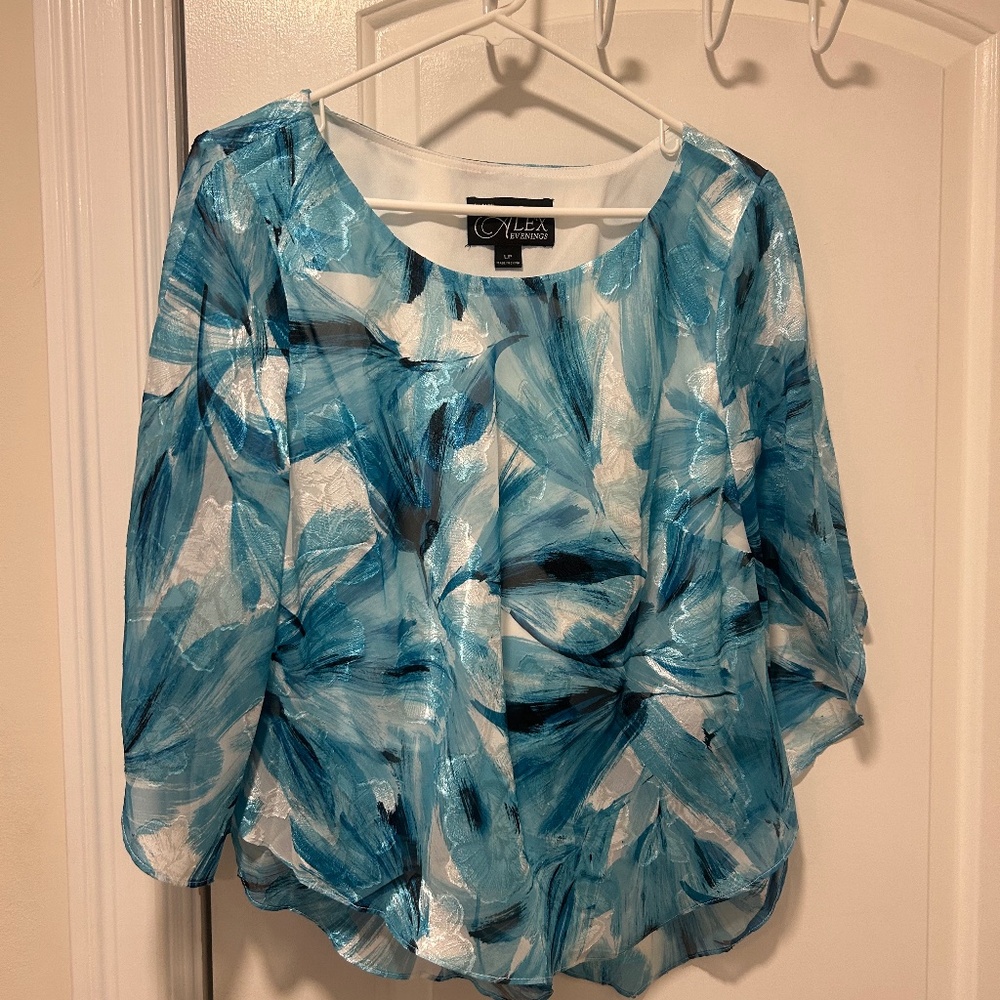 Alex Evenings Ruffle Top